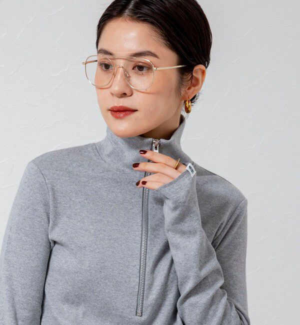 MAQWEL「【MAQWEL/マクウェル】COTTON RIBハーフジッププルオーバー」|Tシャツ・カットソー|