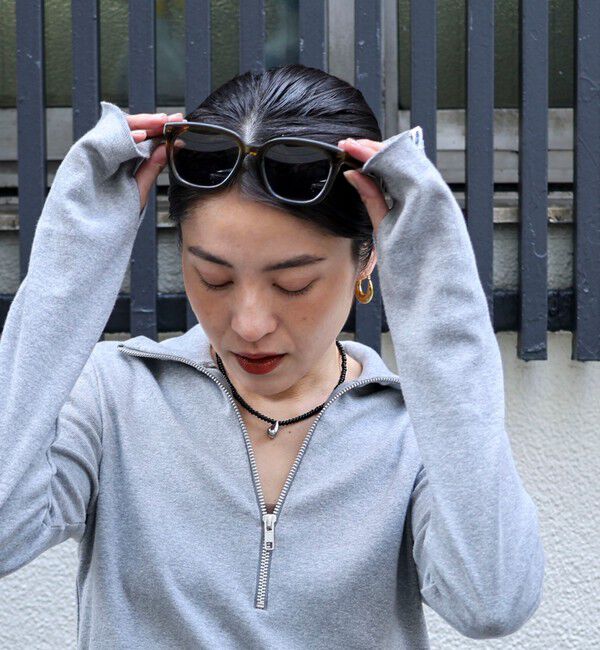 MAQWEL「【MAQWEL/マクウェル】COTTON RIBハーフジッププルオーバー」|Tシャツ・カットソー|