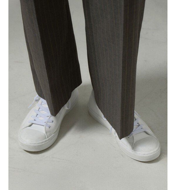 SALON adam et rope'「コンフォートスラックスパンツ 無地/ストライプ【セットアップ対応】」|スラックス|