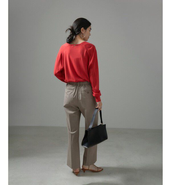 SALON adam et rope'「コンフォートスラックスパンツ 無地/ストライプ【セットアップ対応】」|スラックス|