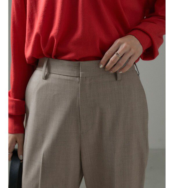 SALON adam et rope'「コンフォートスラックスパンツ 無地/ストライプ【セットアップ対応】」|スラックス|