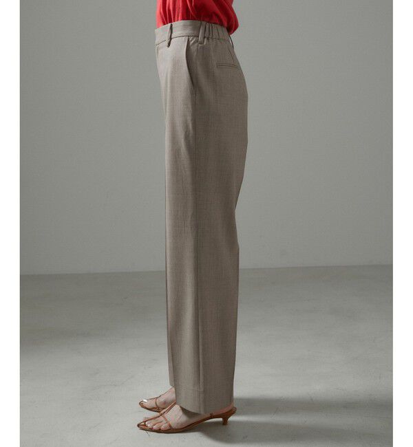 SALON adam et rope'「コンフォートスラックスパンツ 無地/ストライプ【セットアップ対応】」|スラックス|