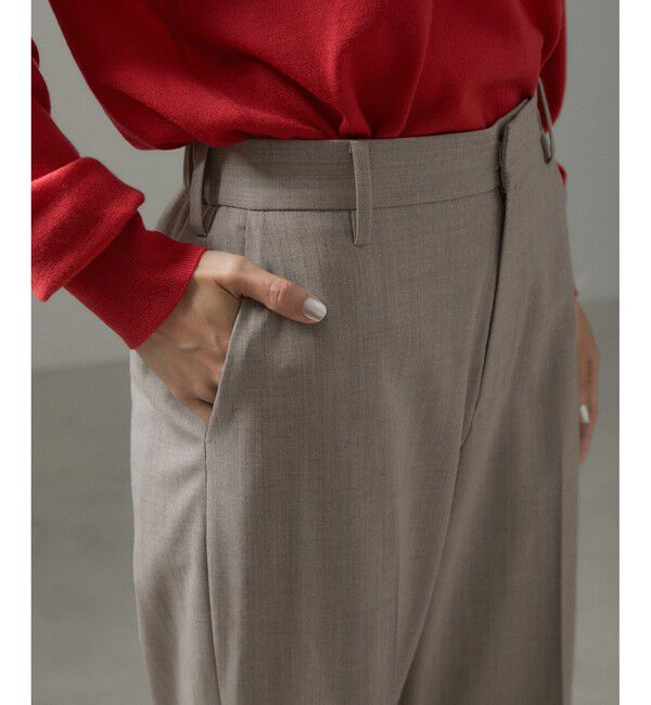 SALON adam et rope'「コンフォートスラックスパンツ 無地/ストライプ【セットアップ対応】」|スラックス|