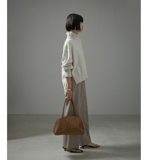 SALON adam et rope'「コンフォートスラックスパンツ 無地/ストライプ【セットアップ対応】」|スラックス|