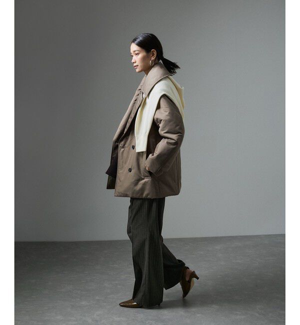 SALON adam et rope'「コンフォートスラックスパンツ 無地/ストライプ【セットアップ対応】」|スラックス|