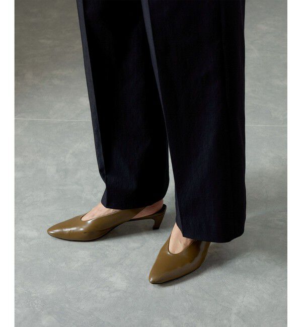 SALON adam et rope'「コットンライクスタイルアップパンツ」|スラックス|