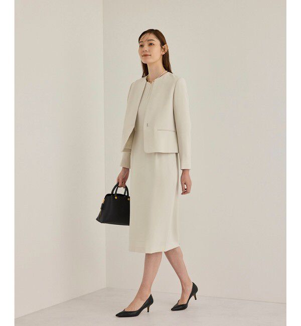 ROPE「トリアセダブルクロスウエストコンシャスワンピース」|ワンピース|