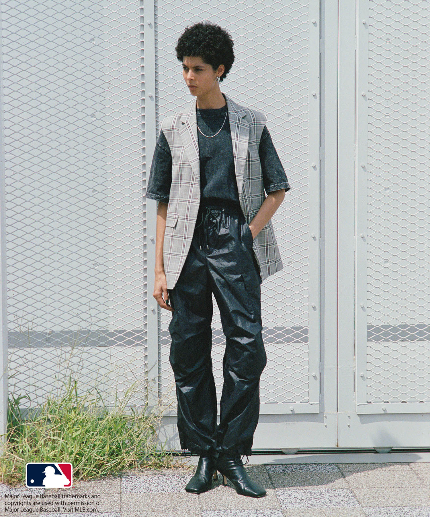 ROPE「【MLB COLLECTION BY JUN】ナイロンパラシュートパンツ」|カーゴ|