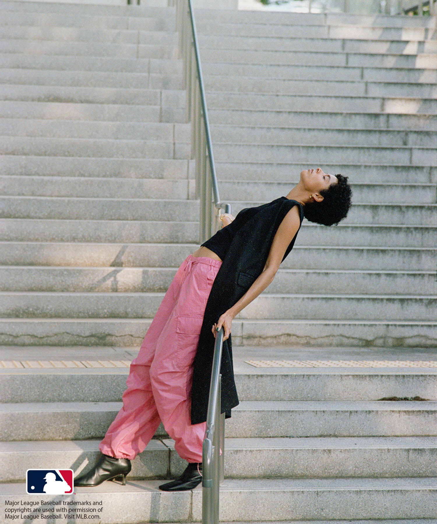 ROPE「【MLB COLLECTION BY JUN】ナイロンパラシュートパンツ」|カーゴ|