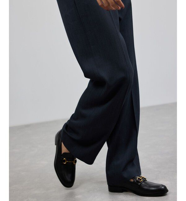 ROPE「センタープレスパンツ(トリアセテートツイル/デニムライク)」|チノ|