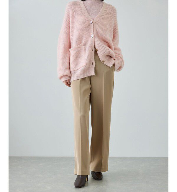 ROPE「センタープレスパンツ(トリアセテートツイル/デニムライク)」|チノ|