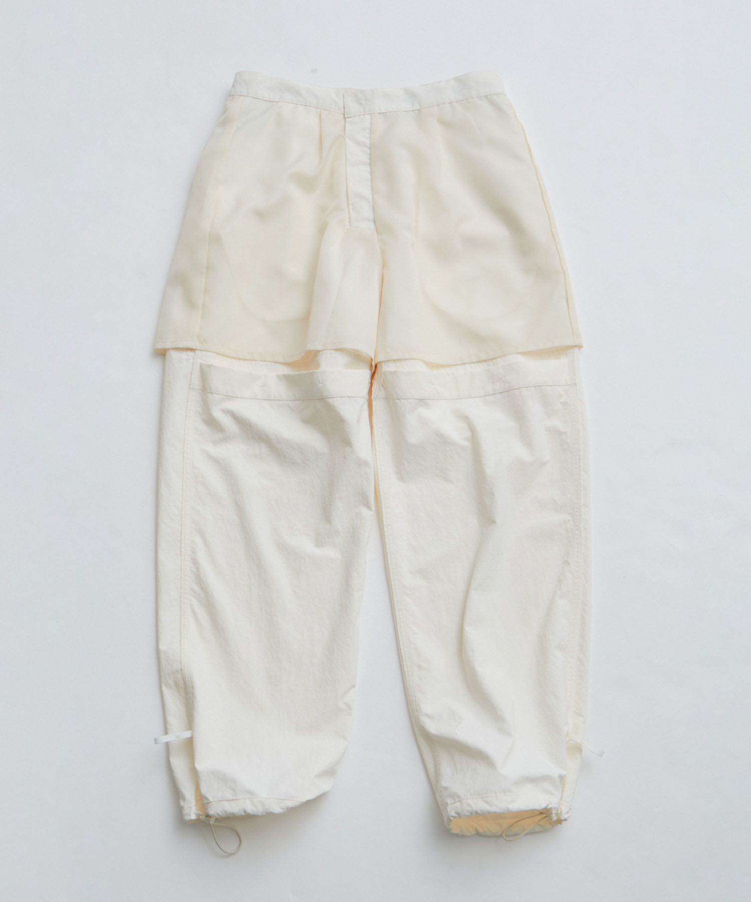 VIS「【洗える】ベルト付ナイロンカーゴパンツ」|カーゴ|