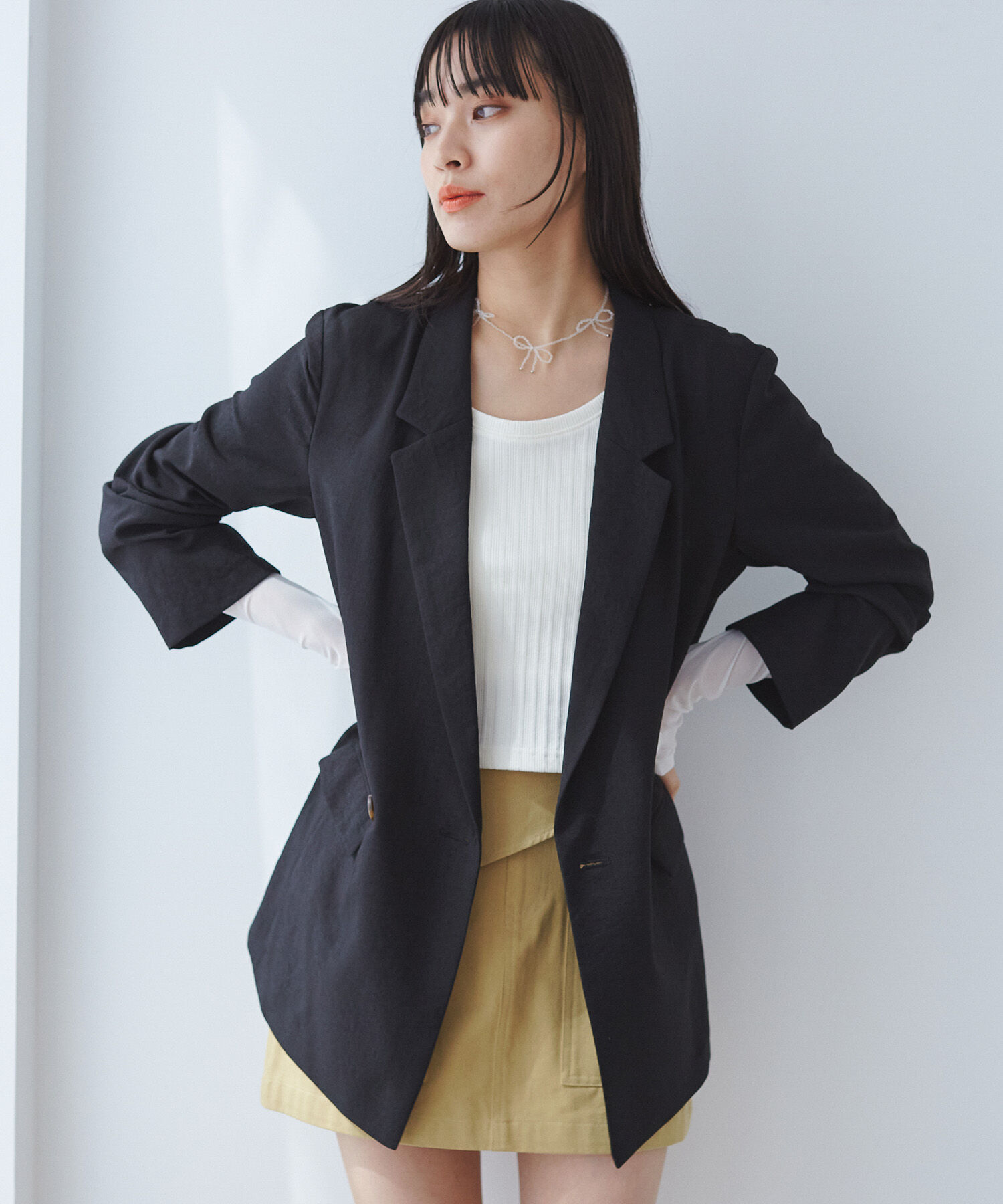 VIS「美easyテーラードジャケット【洗える】」|テーラードジャケット|