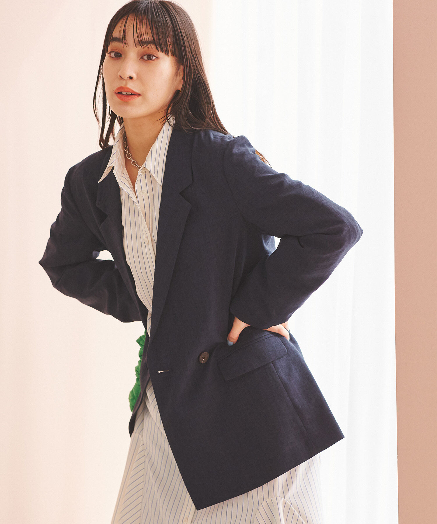 VIS「美easyテーラードジャケット【洗える】」|テーラードジャケット|