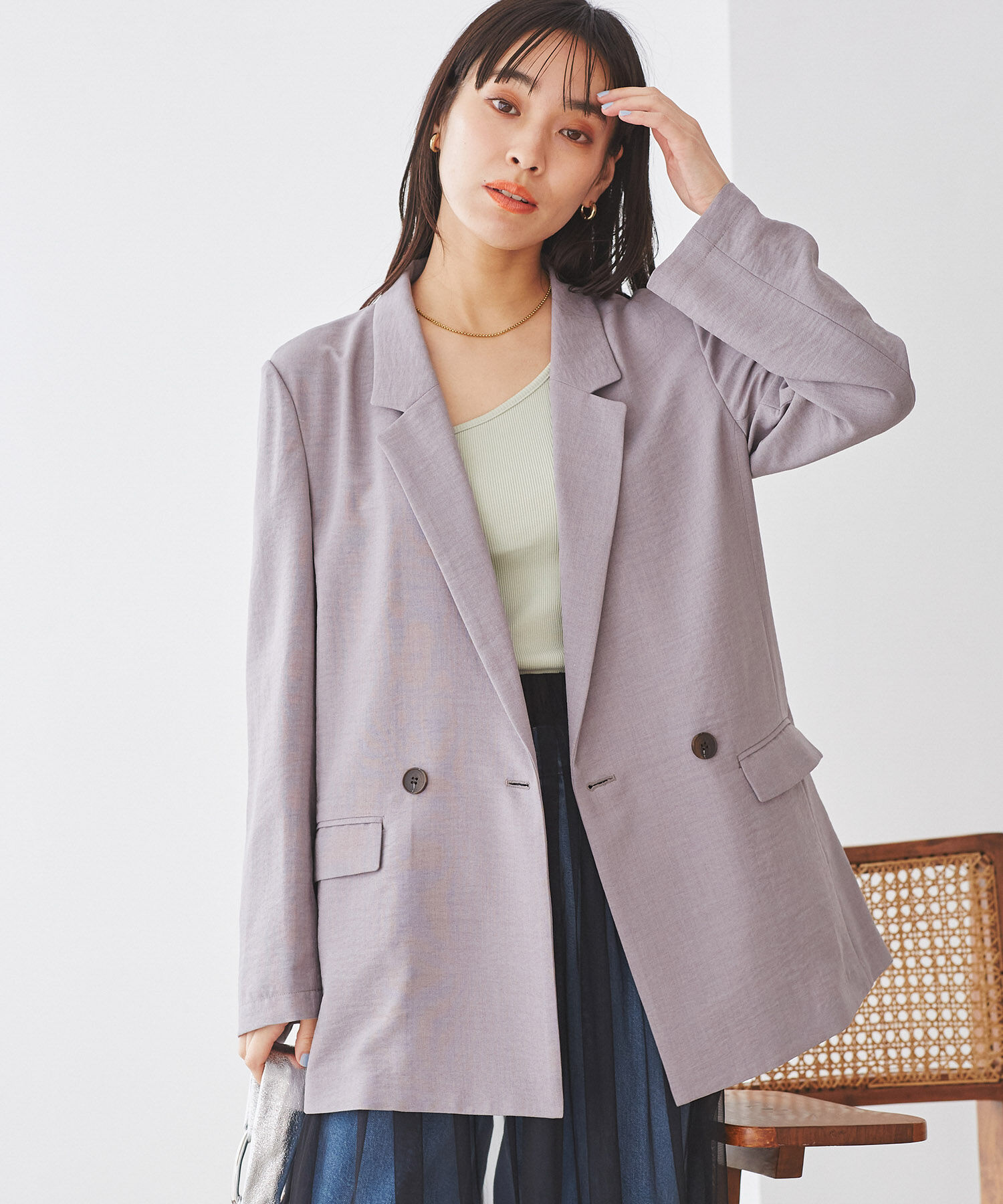 VIS「美easyテーラードジャケット【洗える】」|テーラードジャケット|