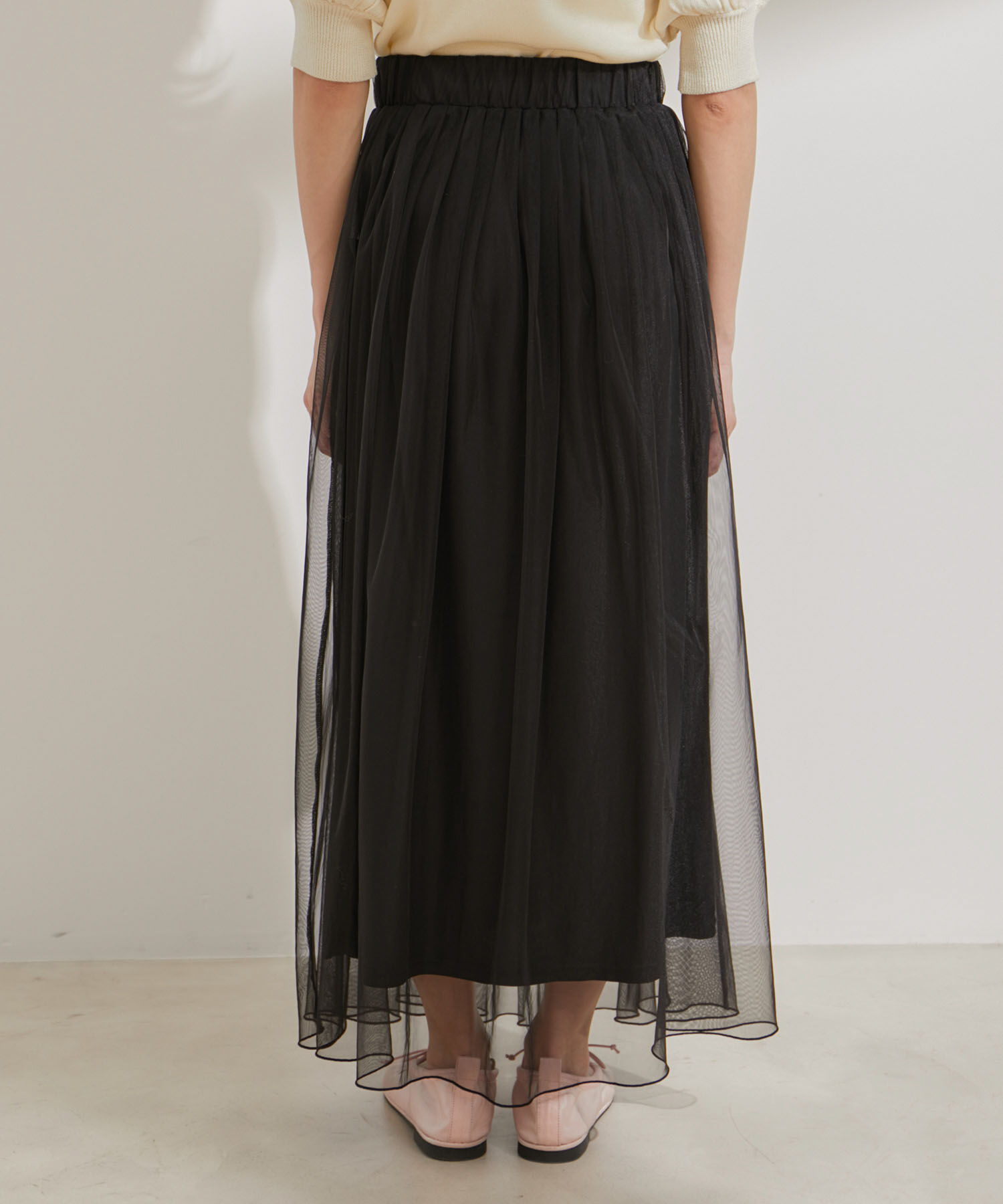 VIS「【2WAY】チュールロングスカート」|スカート|