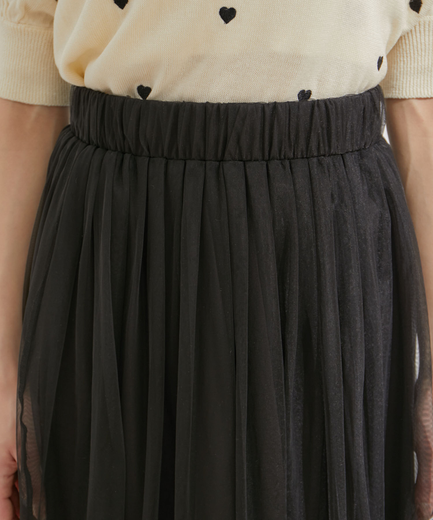 VIS「【2WAY】チュールロングスカート」|スカート|