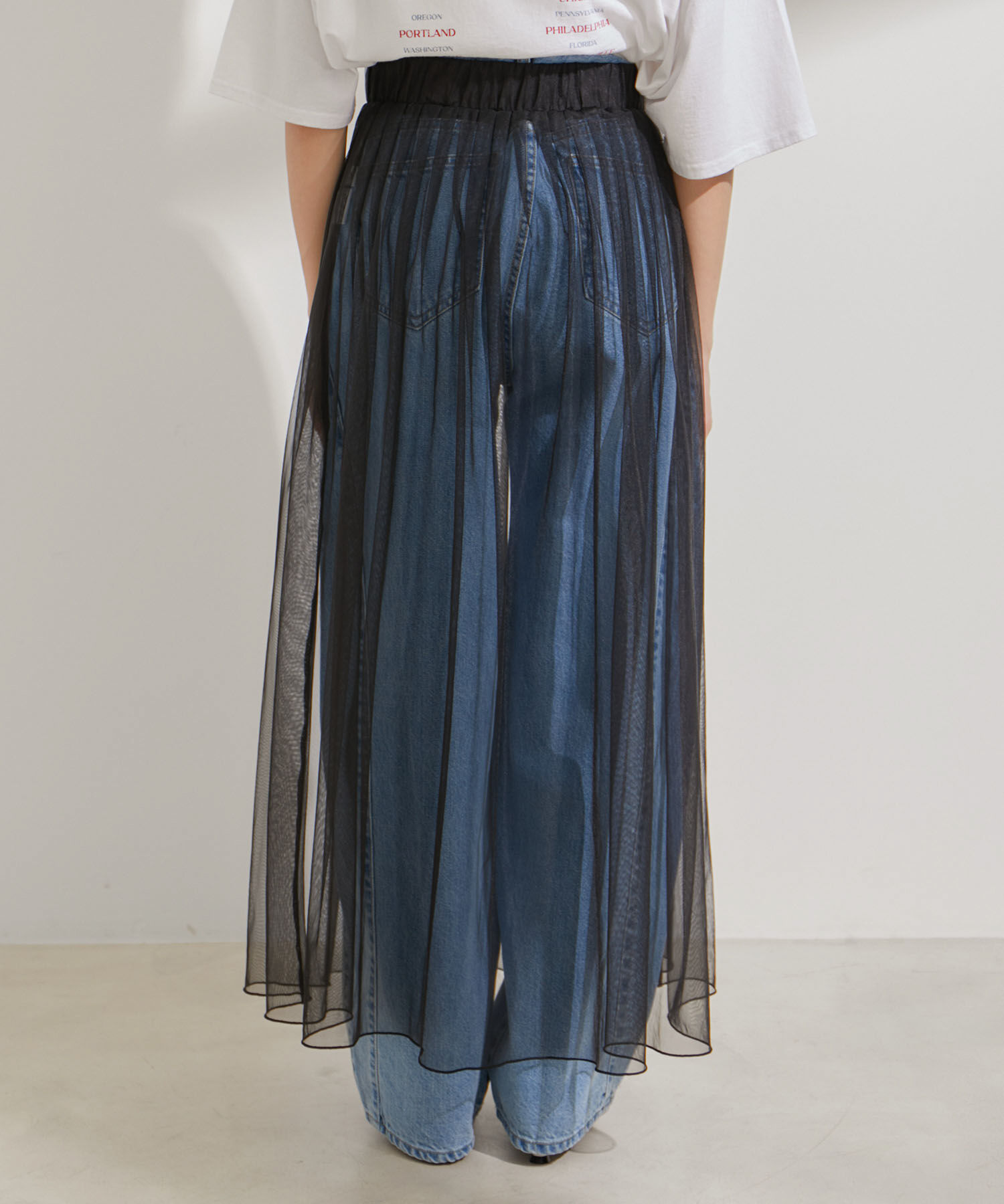 VIS「【2WAY】チュールロングスカート」|スカート|