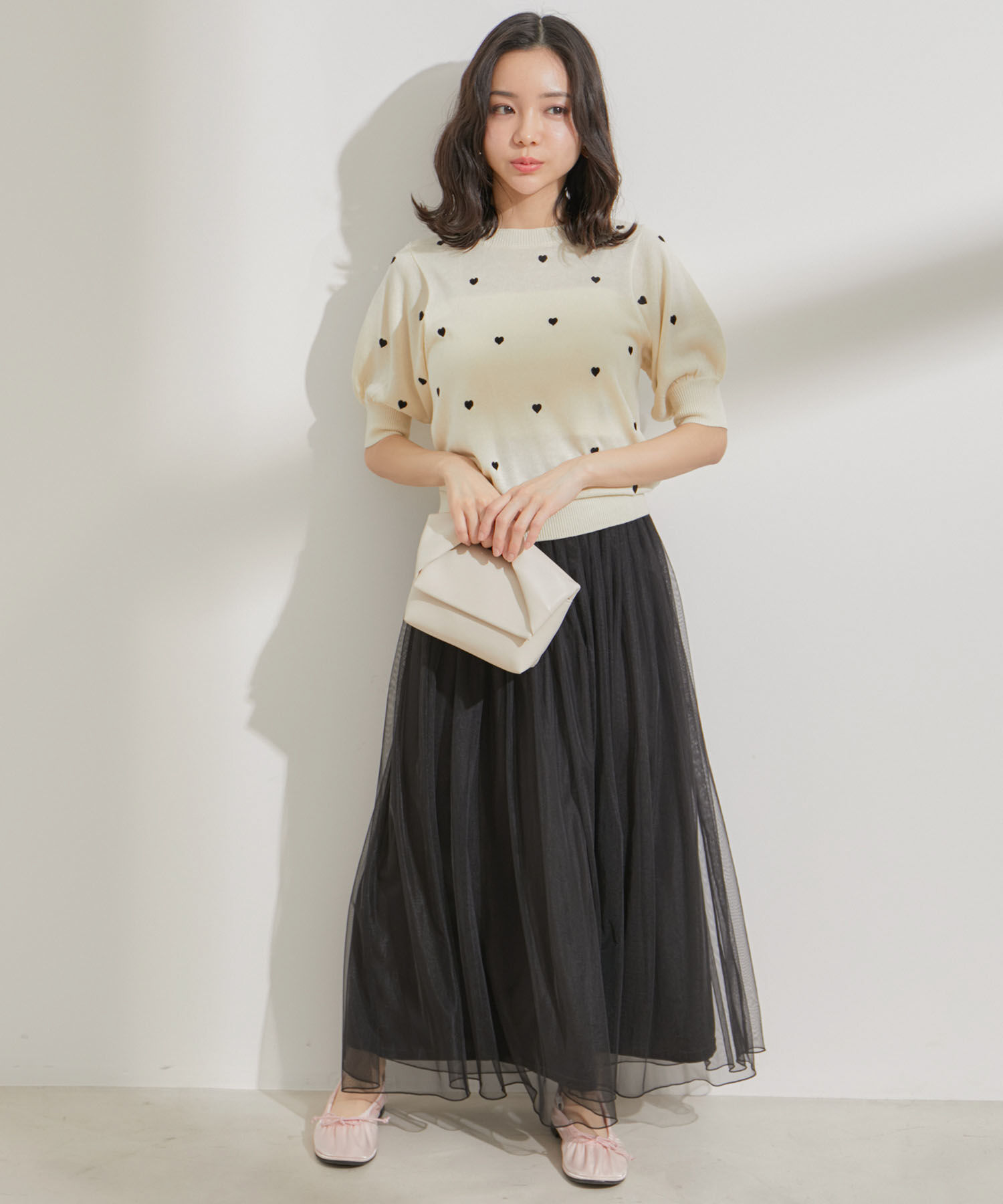 VIS「【2WAY】チュールロングスカート」|スカート|