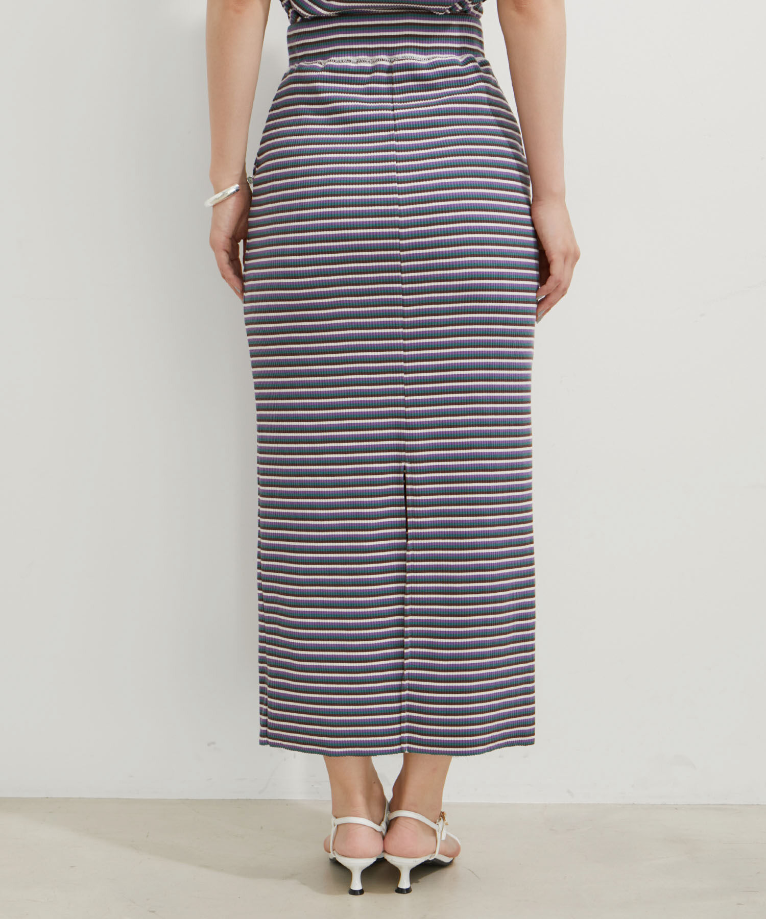 VIS「【セットアップ対応】リブタイトスカート【セルフカット可能】【洗える】」|スカート|