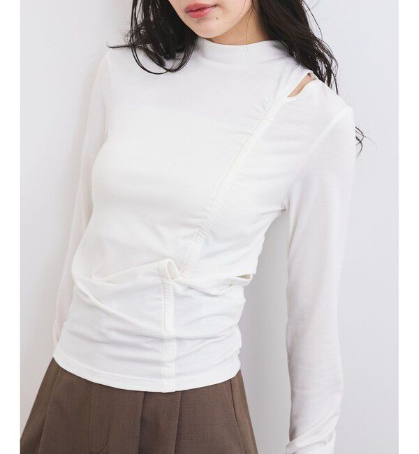 VIS「プチハイネックカットアウトプルオーバー」|Tシャツ・カットソー|