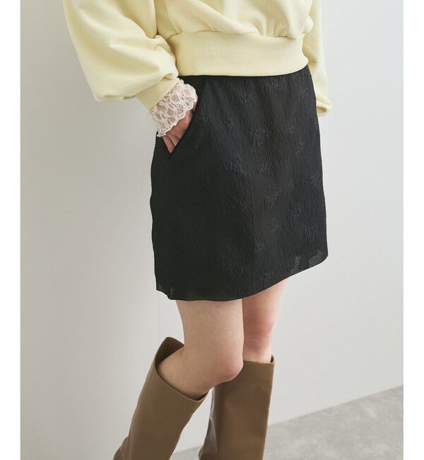 VIS「フラワージャガードミニスカート」|スカート|クロサブ