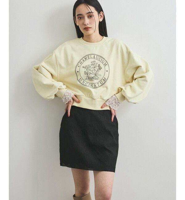 VIS「フラワージャガードミニスカート」|スカート|