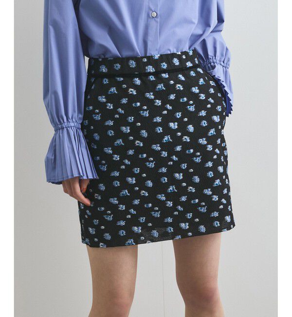 VIS「フラワージャガードミニスカート」|スカート|