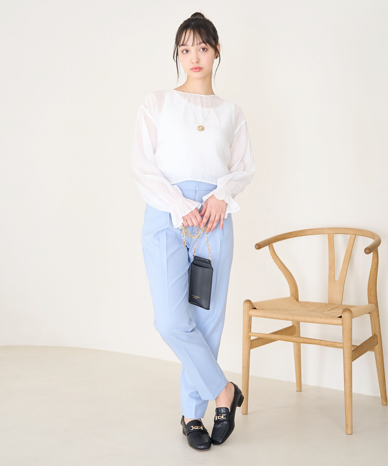 Rope&rsquo;Picnic「シアーブラウスキャミワンピース」|ワンピース|