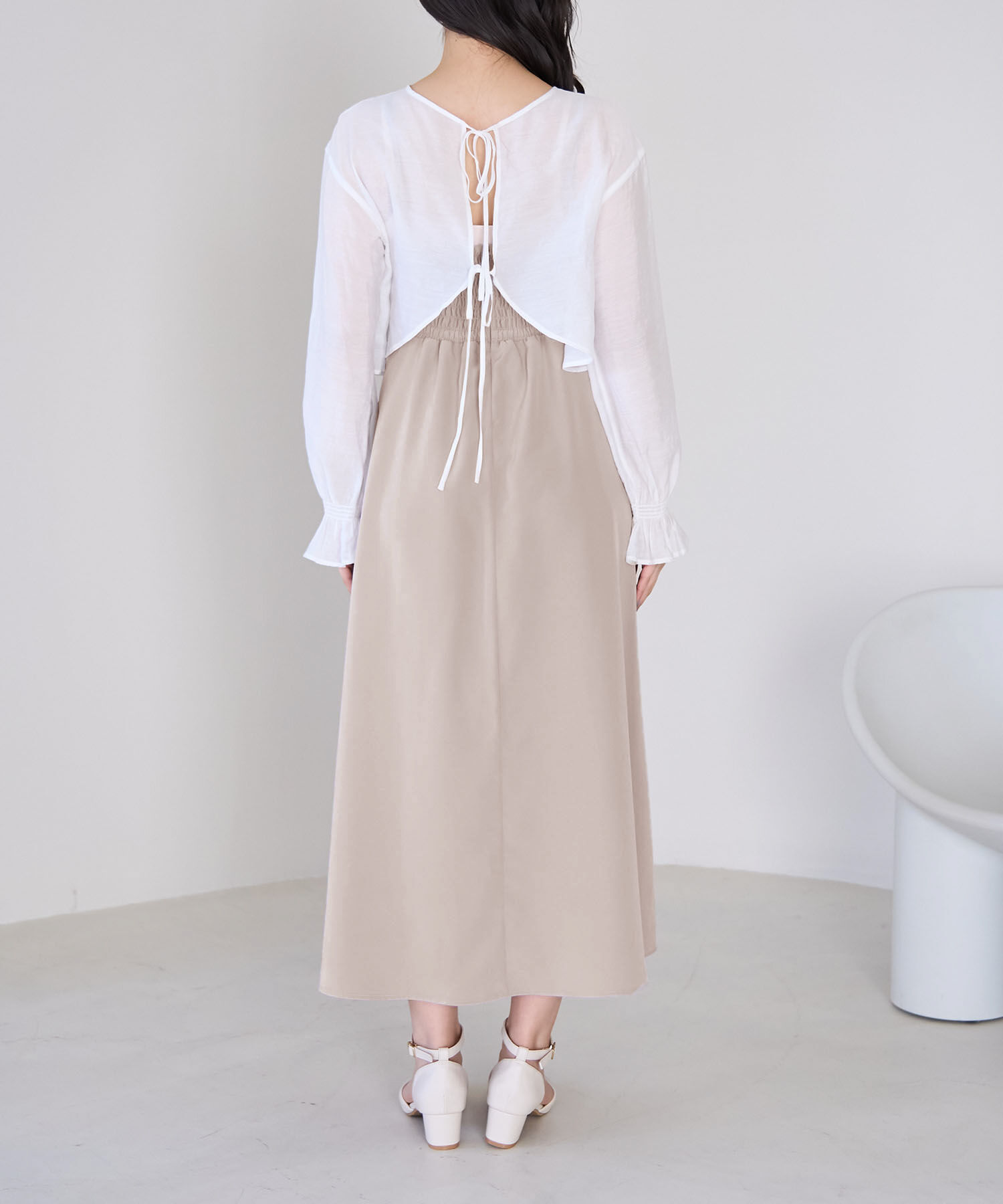 Rope&rsquo;Picnic「シアーブラウスキャミワンピース」|ワンピース|