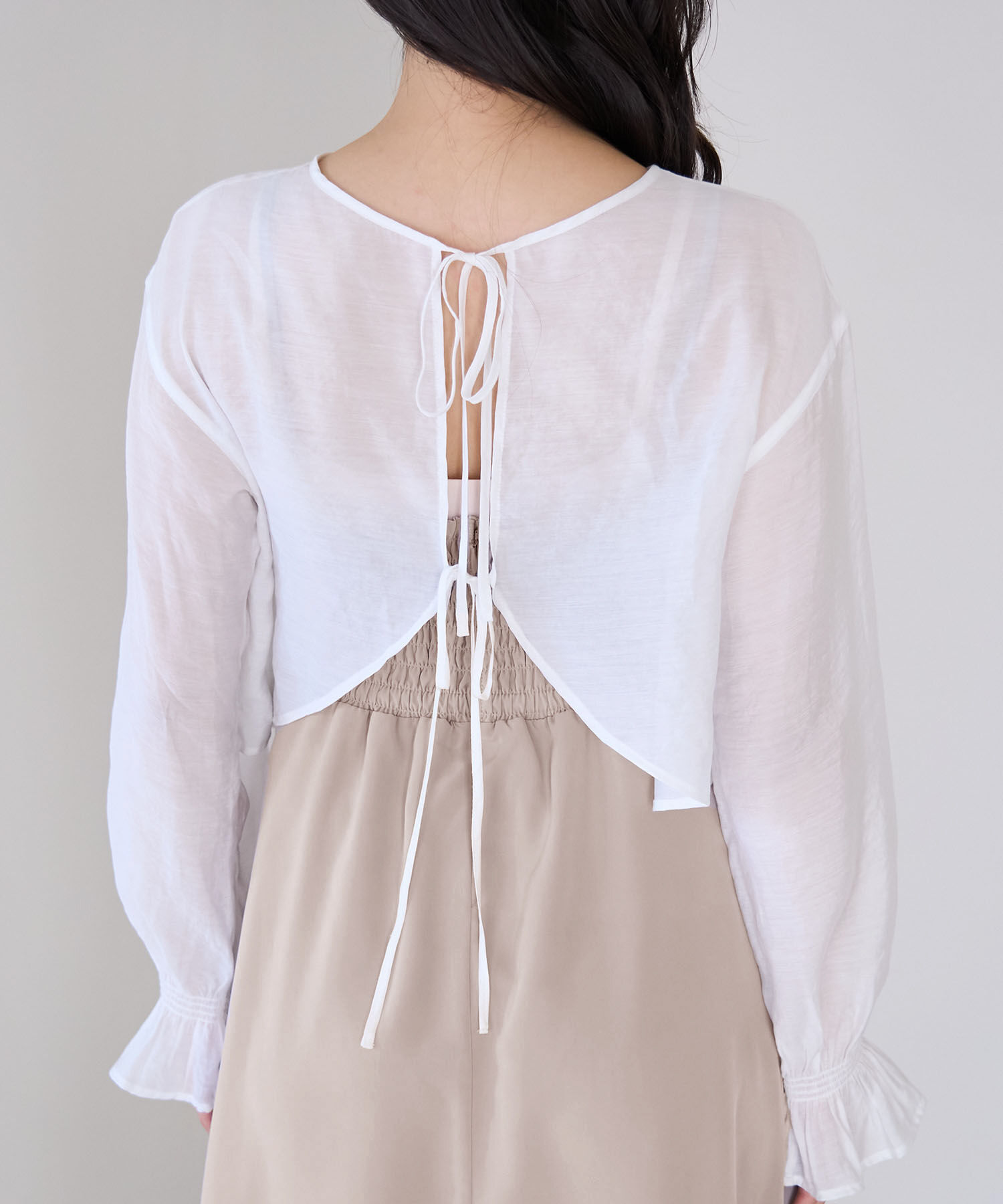 Rope&rsquo;Picnic「シアーブラウスキャミワンピース」|ワンピース|