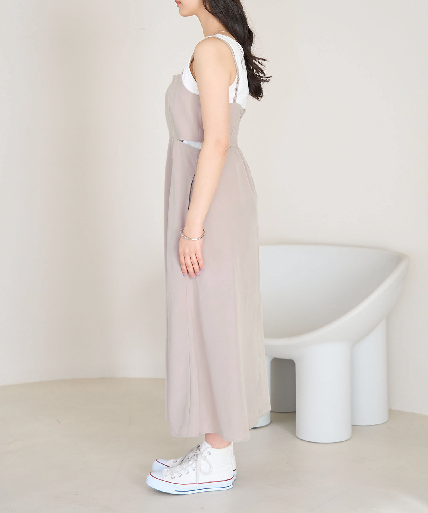 Rope&rsquo;Picnic「シアーブラウスキャミワンピース」|ワンピース|