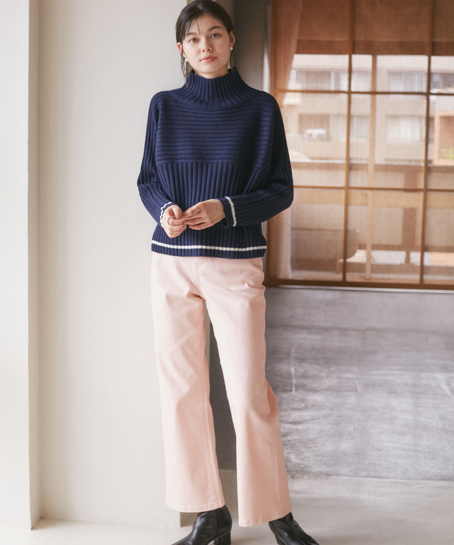 Rope&rsquo;Picnic「【ウエスト革命デニム】ウエストシェイプフレアデニムパンツ/新色追加」|デニム|