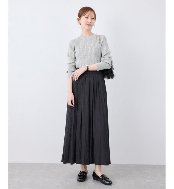 Rope&rsquo;Picnic「シルク混ワンポイントニットプルオーバー」|ニット・セーター|