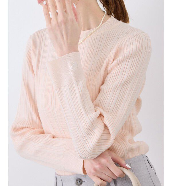 Rope&rsquo;Picnic「シルク混ワンポイントニットプルオーバー」|ニット・セーター|