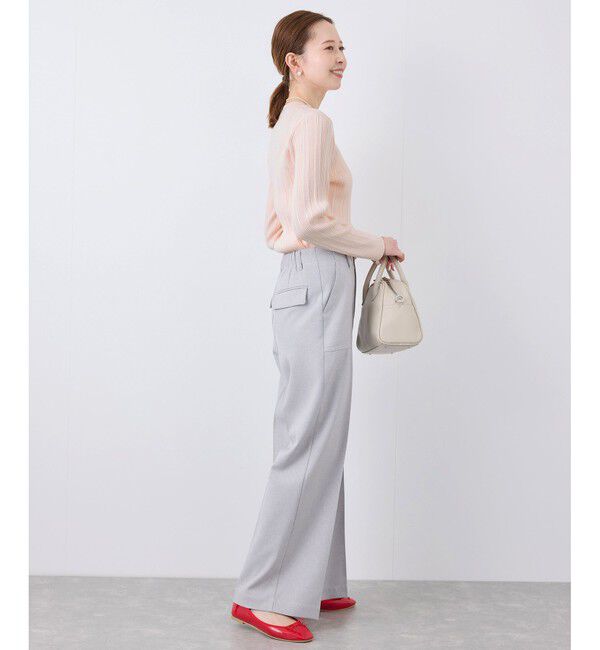 Rope&rsquo;Picnic「シルク混ワンポイントニットプルオーバー」|ニット・セーター|