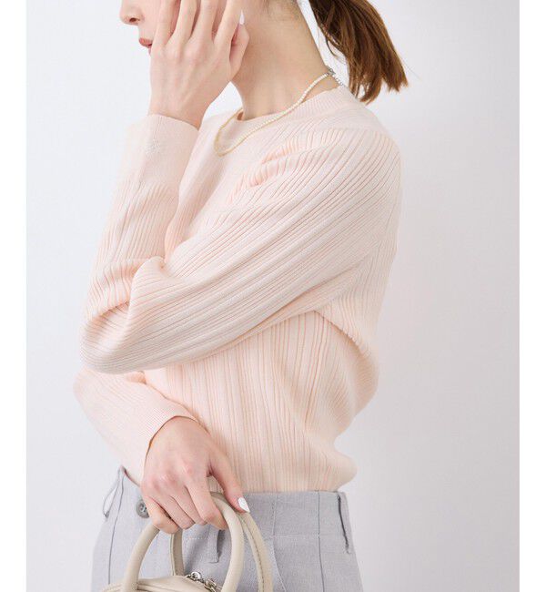 Rope&rsquo;Picnic「シルク混ワンポイントニットプルオーバー」|ニット・セーター|