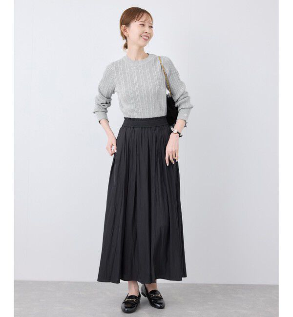 Rope&rsquo;Picnic「シルク混ワンポイントニットプルオーバー」|ニット・セーター|