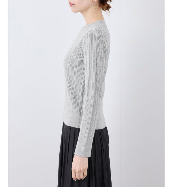 Rope&rsquo;Picnic「シルク混ワンポイントニットプルオーバー」|ニット・セーター|