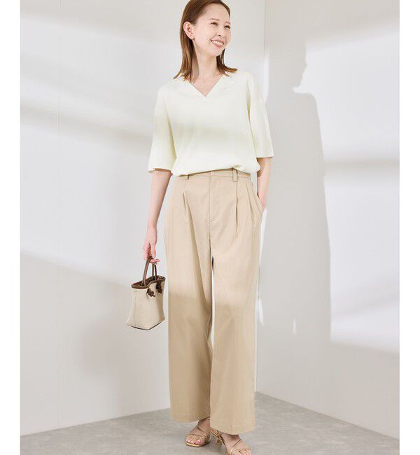 Rope&rsquo;Picnic「スキッパーサマーニットプルオーバー」|ニット・セーター|