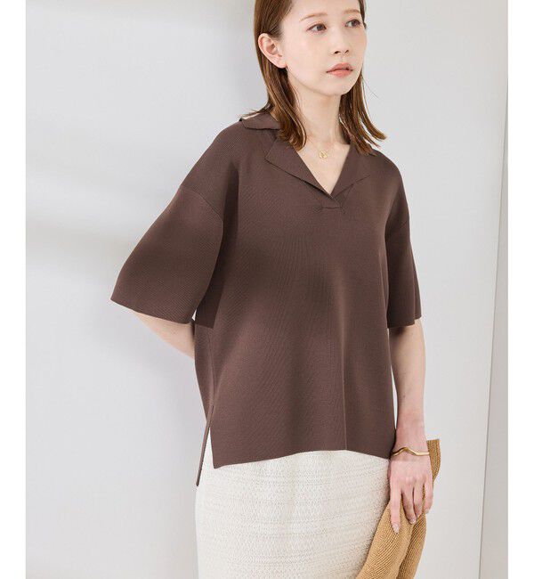 Rope&rsquo;Picnic「スキッパーサマーニットプルオーバー」|ニット・セーター|