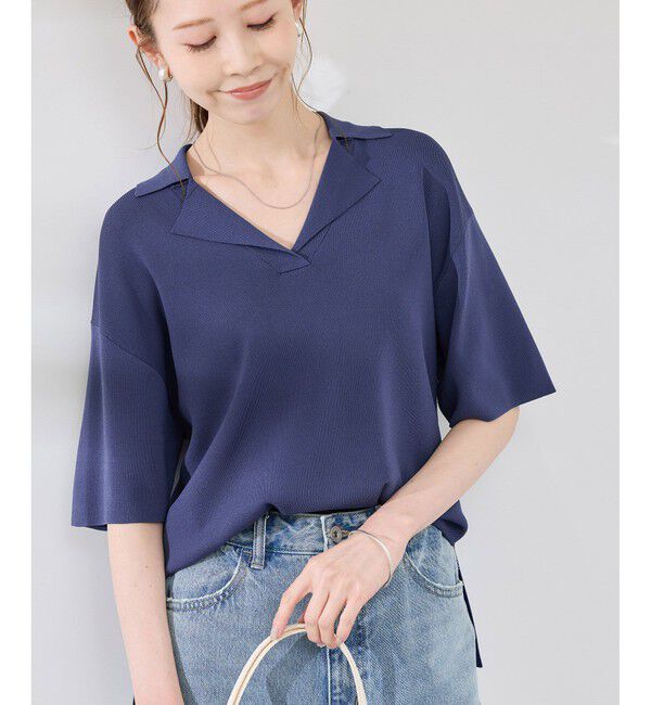 Rope&rsquo;Picnic「スキッパーサマーニットプルオーバー」|ニット・セーター|