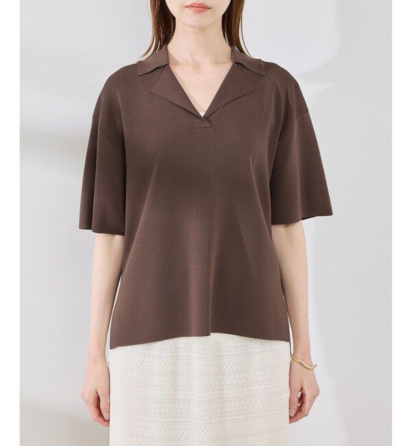 Rope&rsquo;Picnic「スキッパーサマーニットプルオーバー」|ニット・セーター|