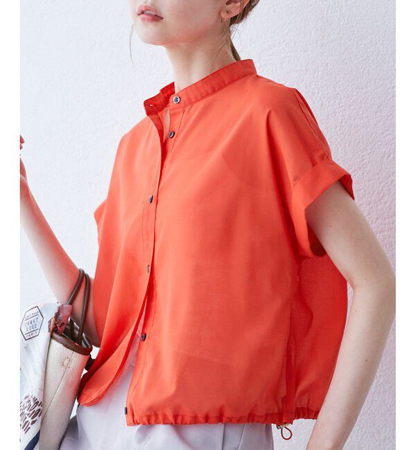 Rope&rsquo;Picnic「バルーンヘムシャツ」|シャツ・ブラウス|レッド(60)