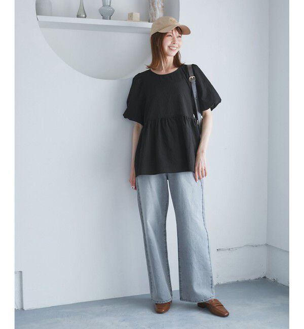 Rope&rsquo;Picnic「バルーンペプラムブラウス」|シャツ・ブラウス|