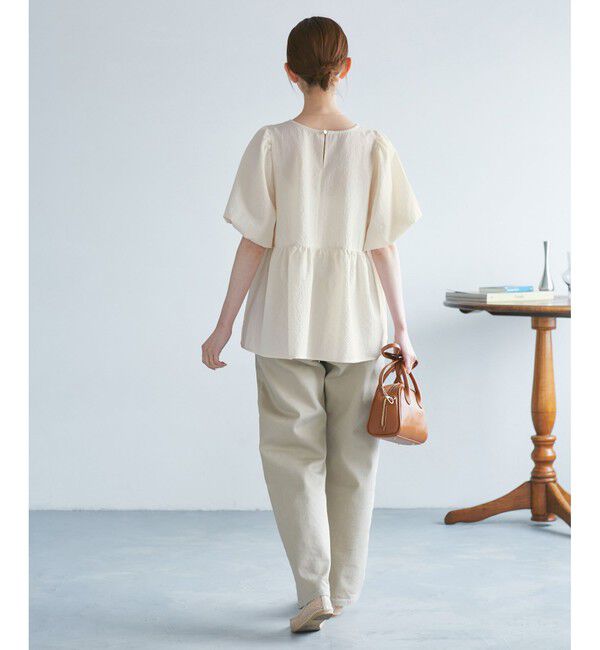 Rope&rsquo;Picnic「バルーンペプラムブラウス」|シャツ・ブラウス|