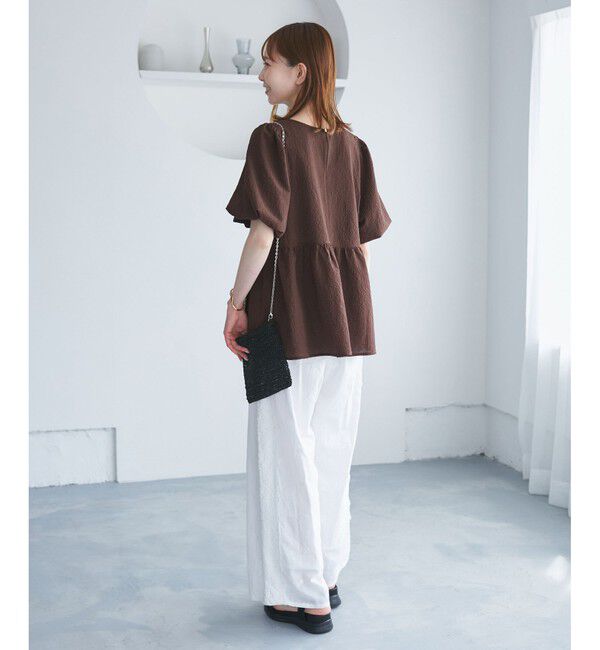 Rope&rsquo;Picnic「バルーンペプラムブラウス」|シャツ・ブラウス|