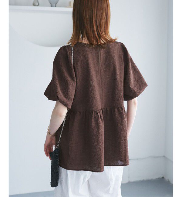 Rope&rsquo;Picnic「バルーンペプラムブラウス」|シャツ・ブラウス|