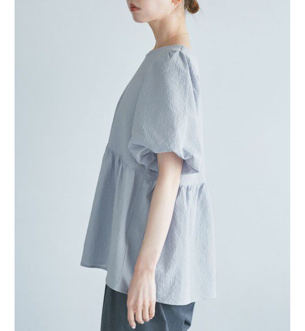 Rope&rsquo;Picnic「バルーンペプラムブラウス」|シャツ・ブラウス|
