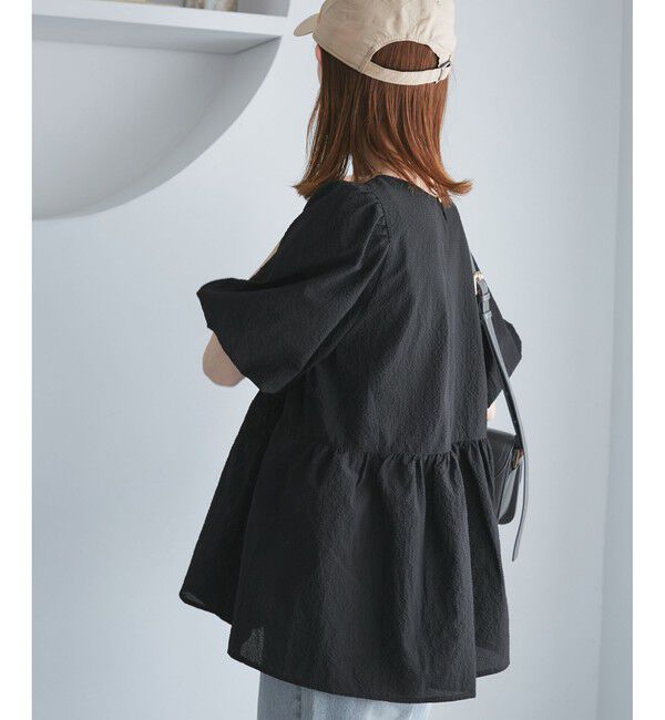 Rope&rsquo;Picnic「バルーンペプラムブラウス」|シャツ・ブラウス|